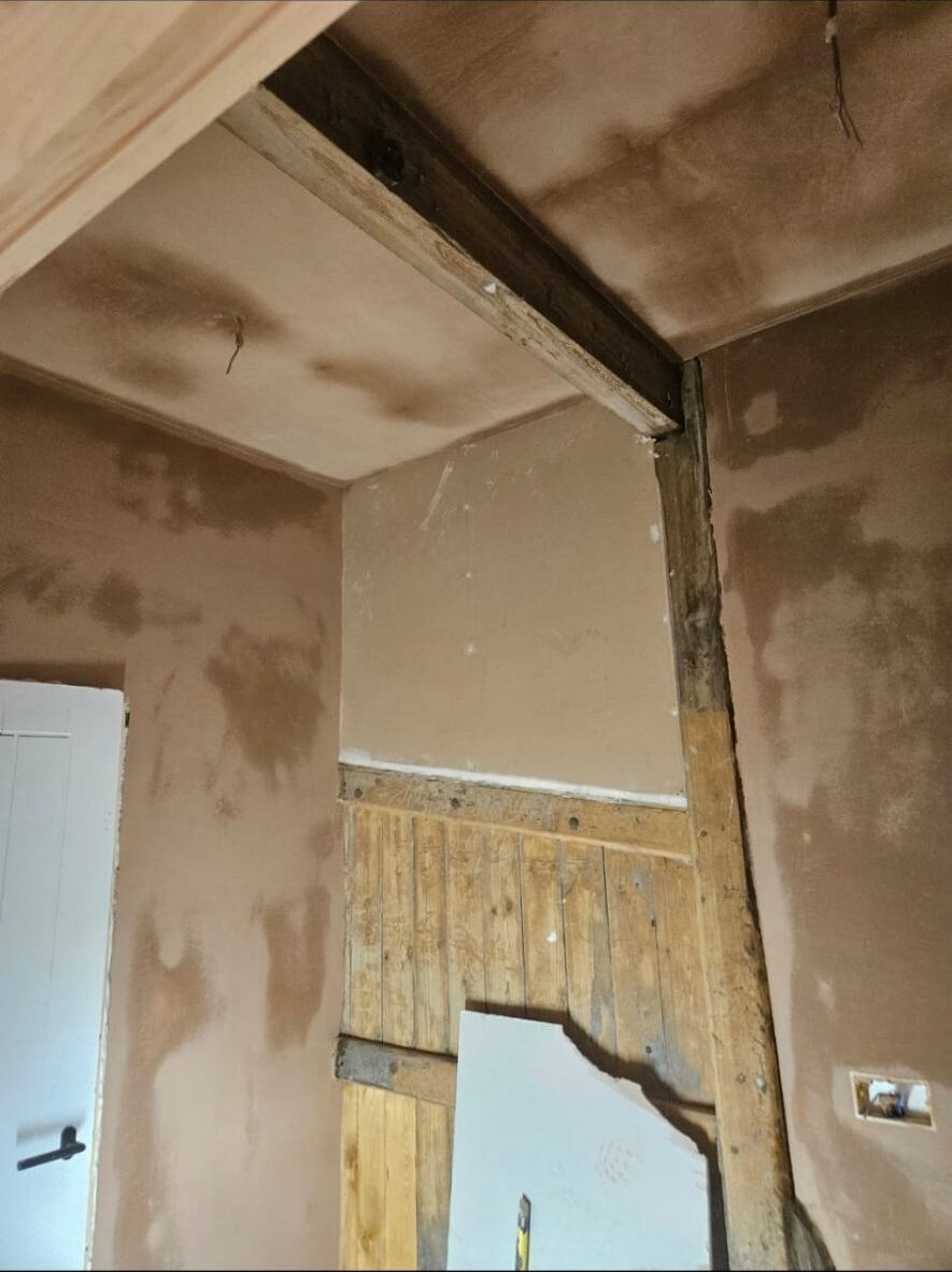 Period room re-plastering by D Whitley Plastering