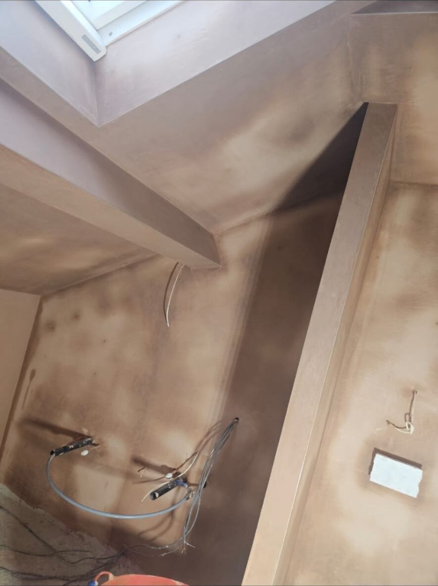 Vaulted room plastering by D Whitley Plastering