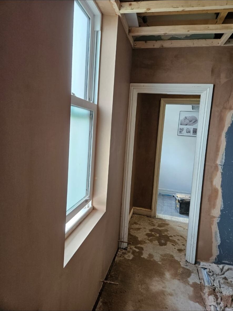 Landing plastering by D Whitley Plastering