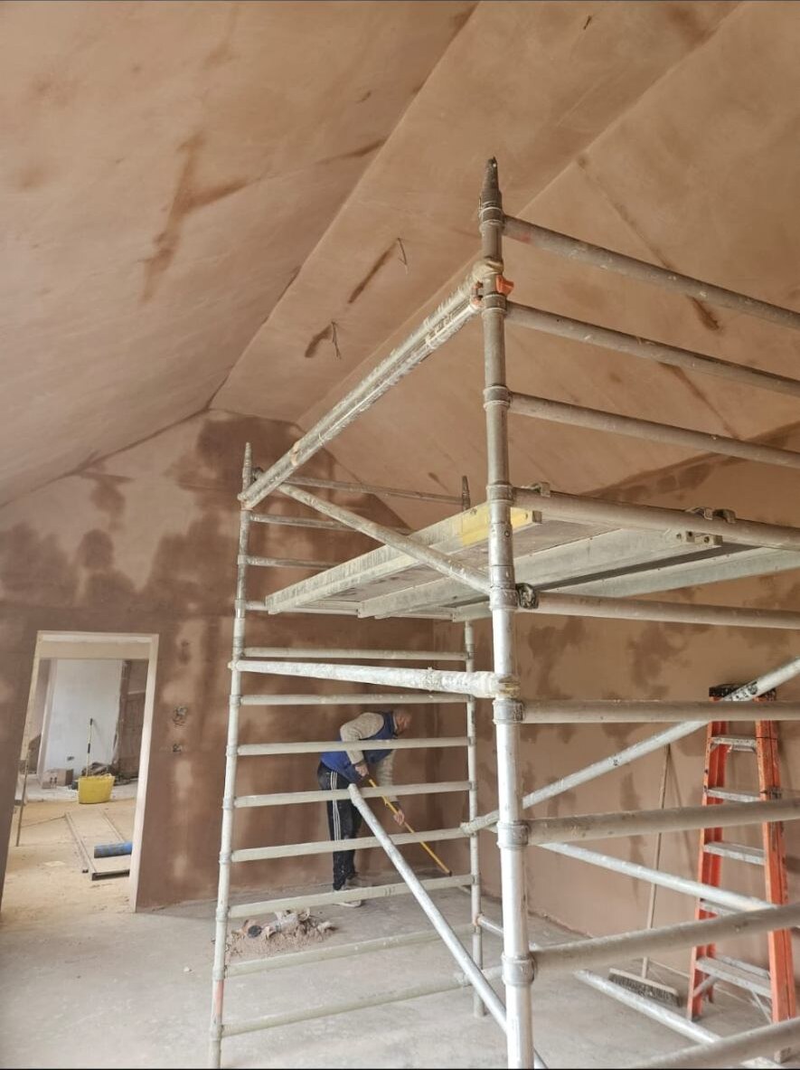 Loft conversion plastering by D Whitley Plastering
