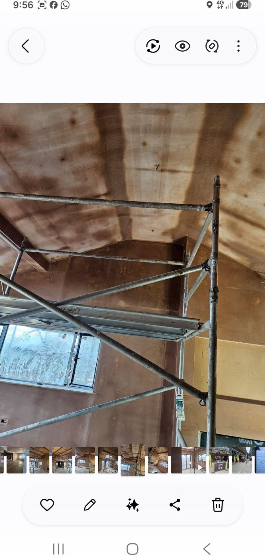 Vaulted ceiling plastering by D Whitley Plastering
