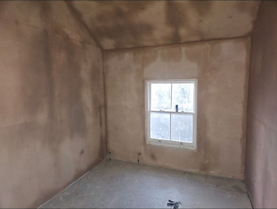 Bedroom re-plastering by D Whitley Plastering