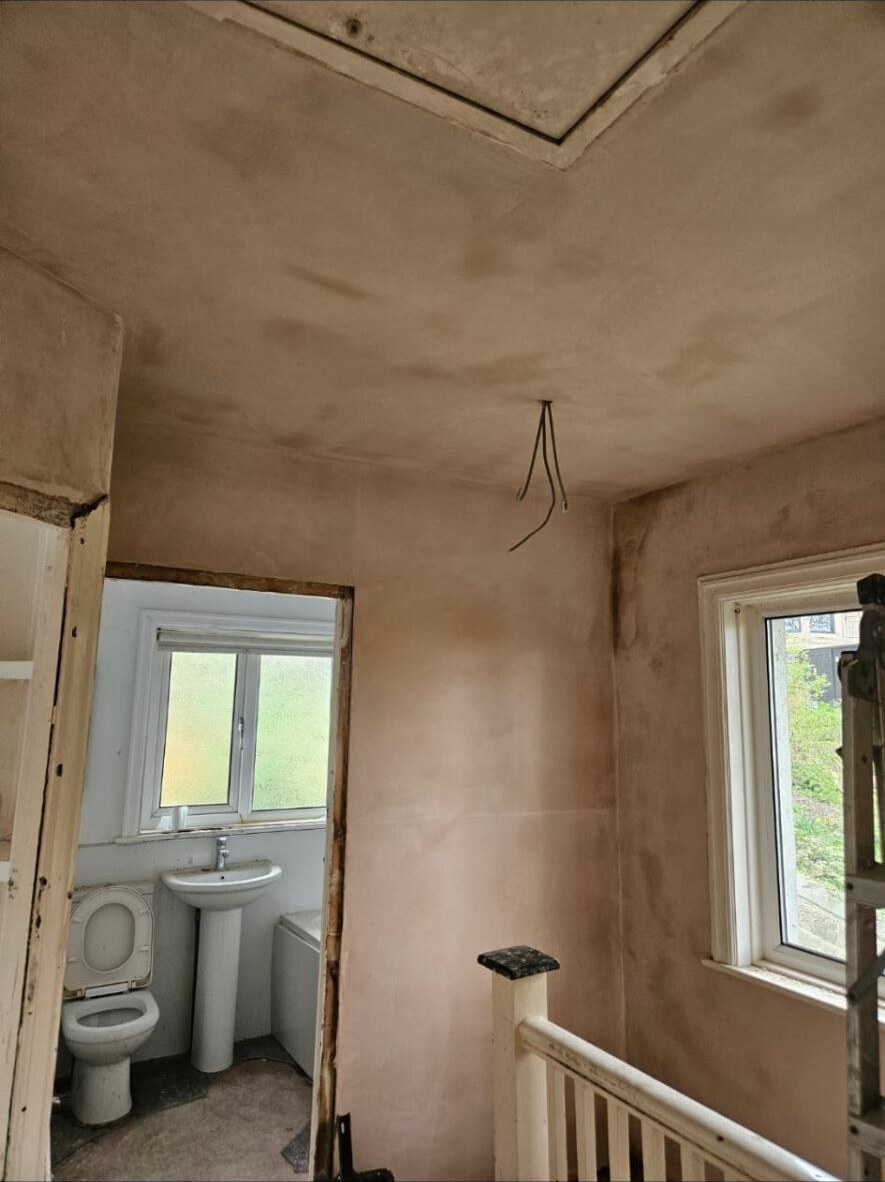 Bathroom plastering by D Whitley Plastering