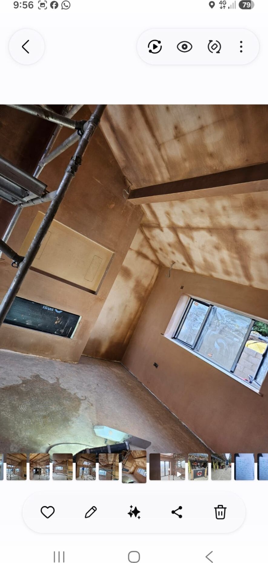 Vaulted room plastering by D Whitley Plastering
