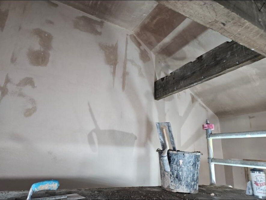 Ceiling plastering work by D Whitley Plastering