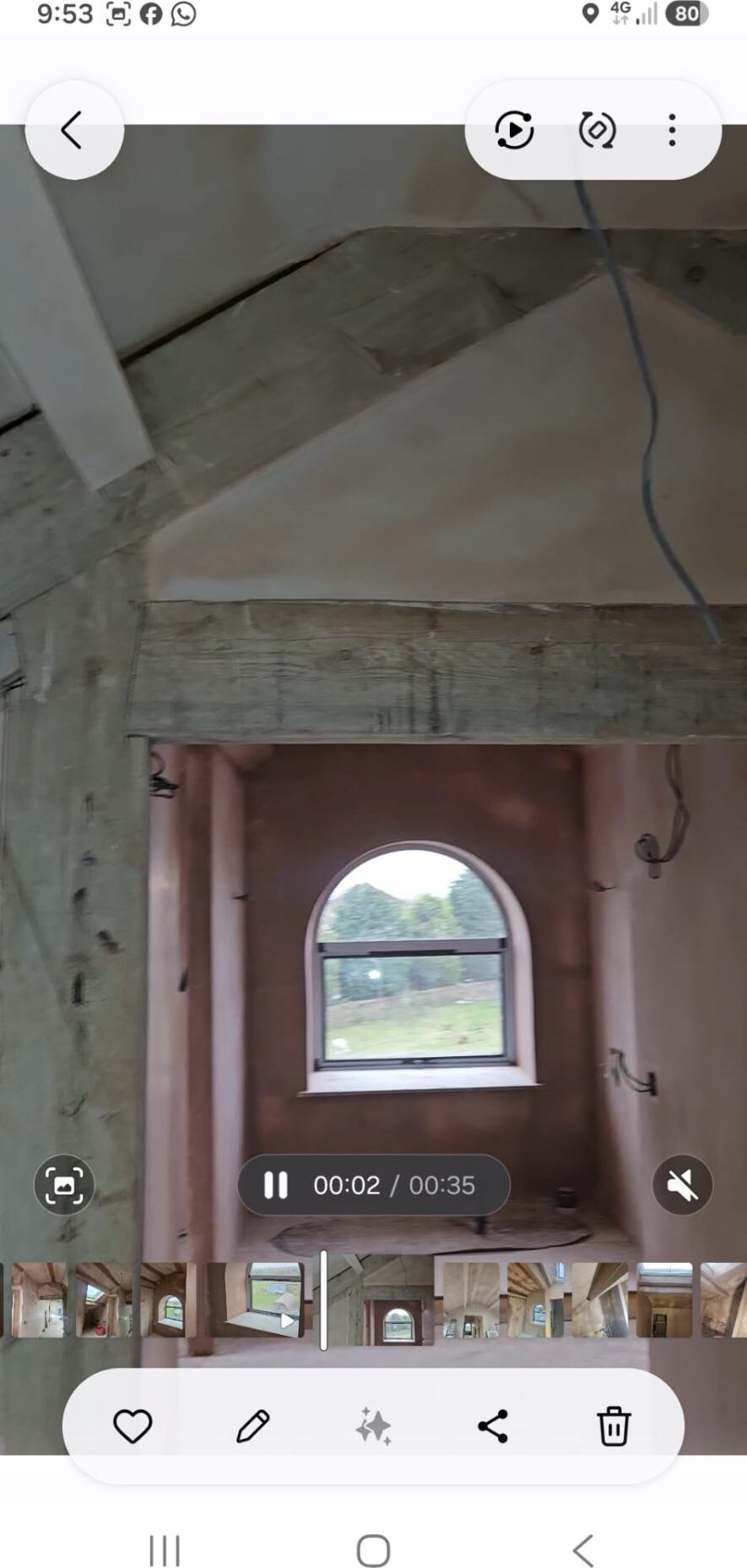 Oak truss ceiling plastering by D Whitley Plastering